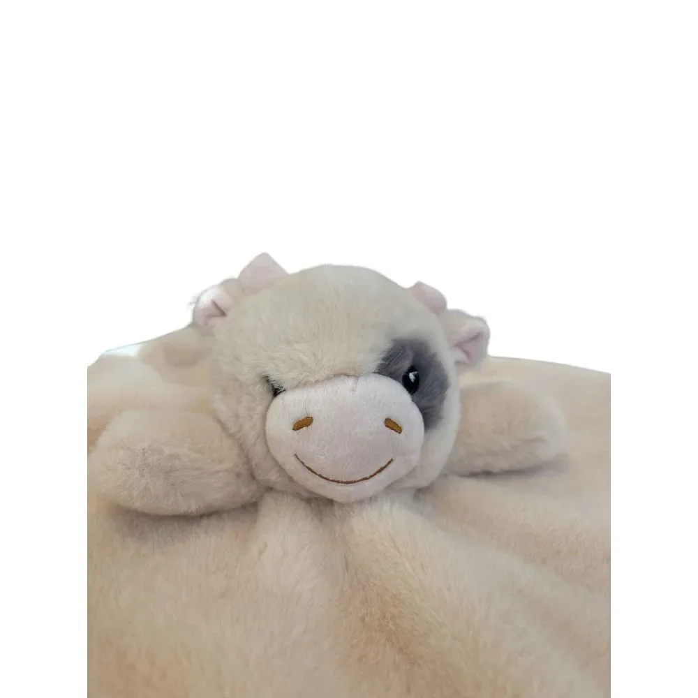 Lot of Lovey Security Blankets Soft Baby Dog Cow‎ Monkey Owl Plush Animals Clean